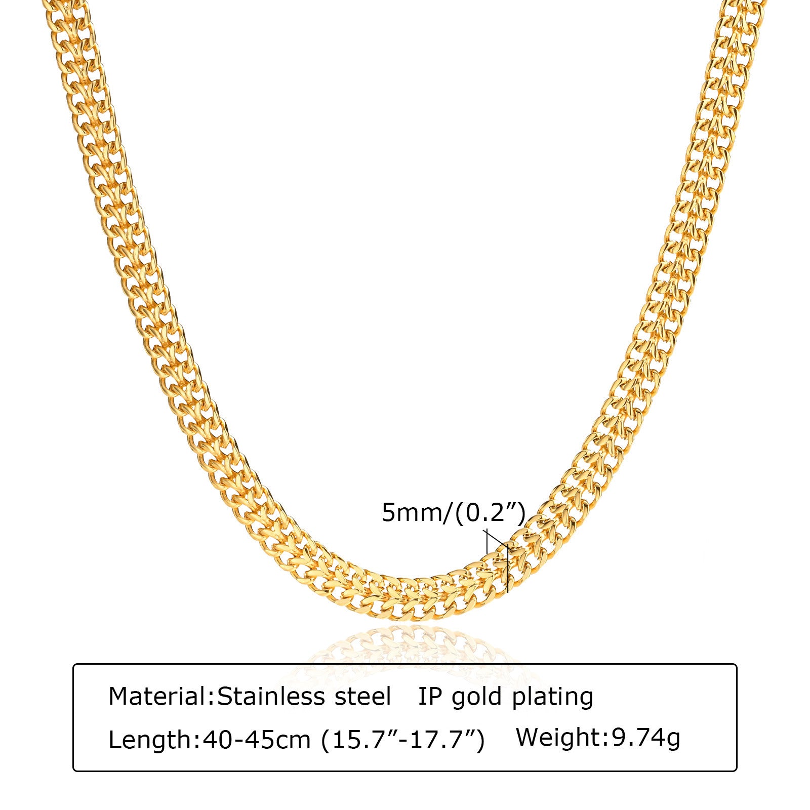 Snake Bones Chain Mesh Twist Necklace