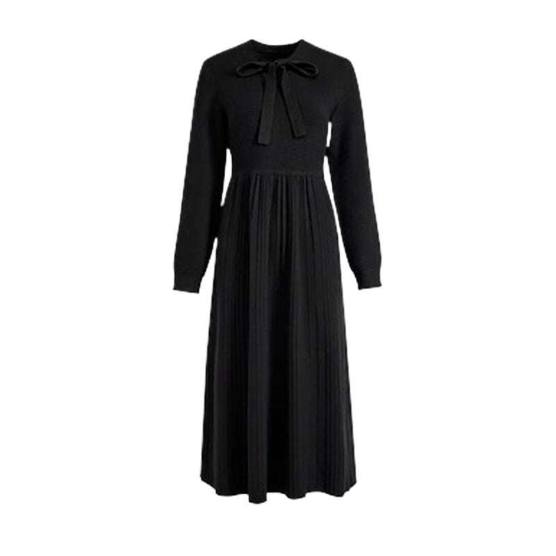 Autumn And Winter Long Sleeves Knitted Sweater Dress