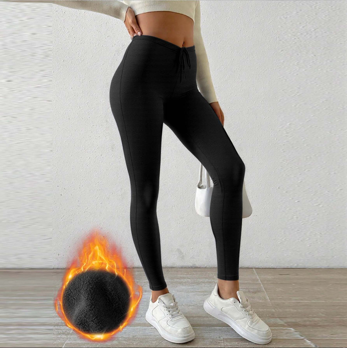 High Waist Temperament Sports Outerwear Trousers
