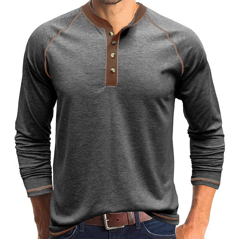 European And American Men's Long-sleeved T-shirt Amazon Foreign Trade Outdoor Bottoming Shirt Speed