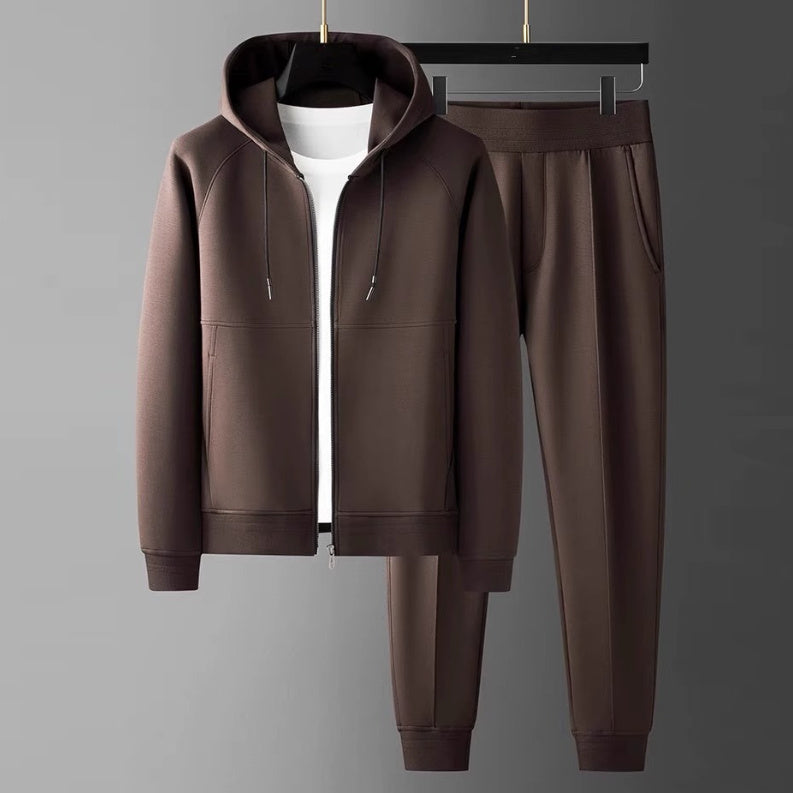 Modal Executive Coat High-end Men's Casual Sportswear collar detail