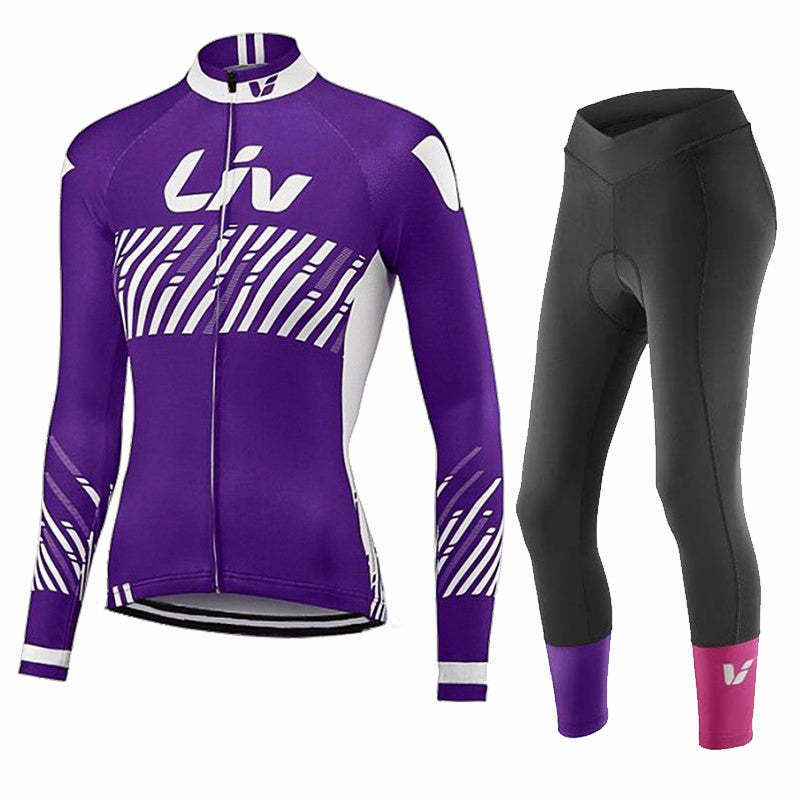 Autumn Long Sleeve Thin Mountain Bike Cycling Clothes Suit