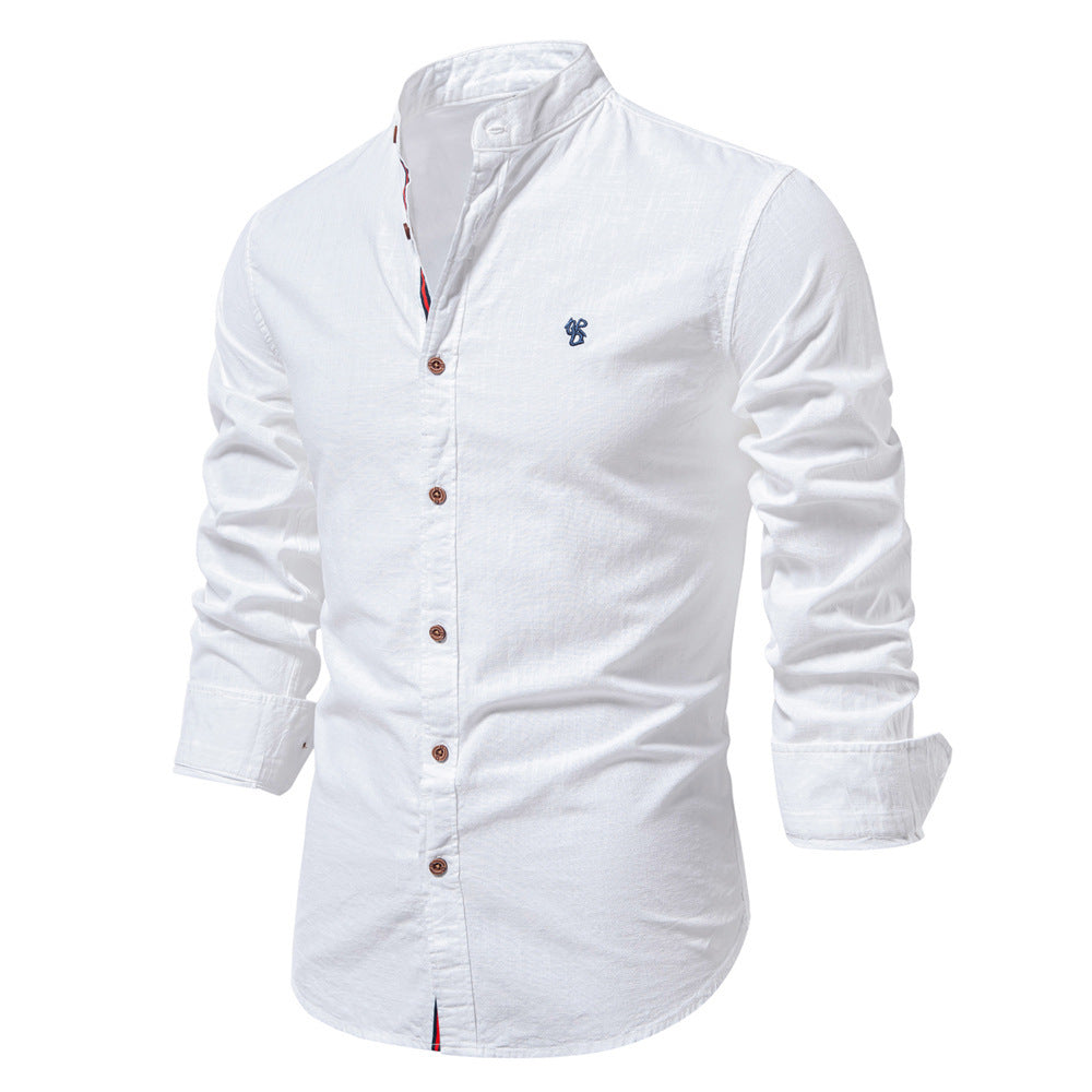 Casual Japanese Fashion Solid Color Long Sleeve Shirt