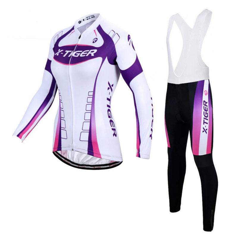 Autumn Long Sleeve Thin Mountain Bike Cycling Clothes Suit