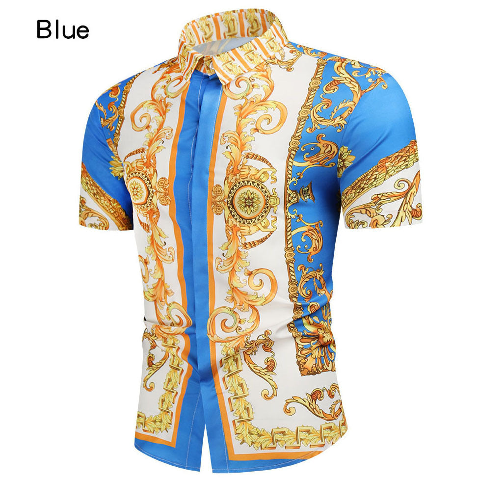 Men's 3D Digital Printing Fashion Shirt back view