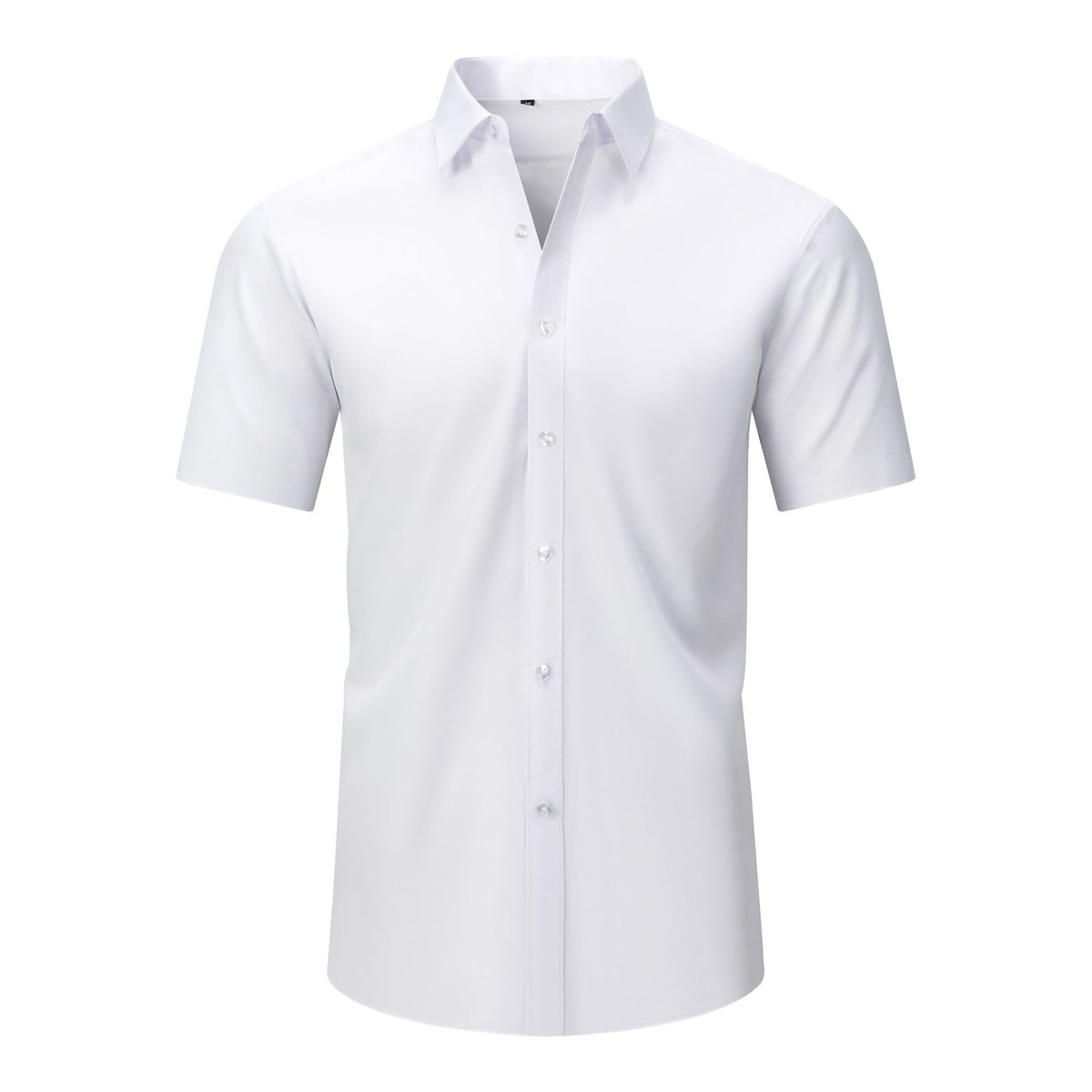 Mens Short-sleeve Stretchy Plus-size Lightweight Shirt