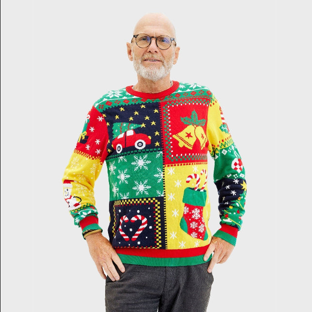 Unisex Christmas Digital Print Crew Neck Long Sleeve Hoodie