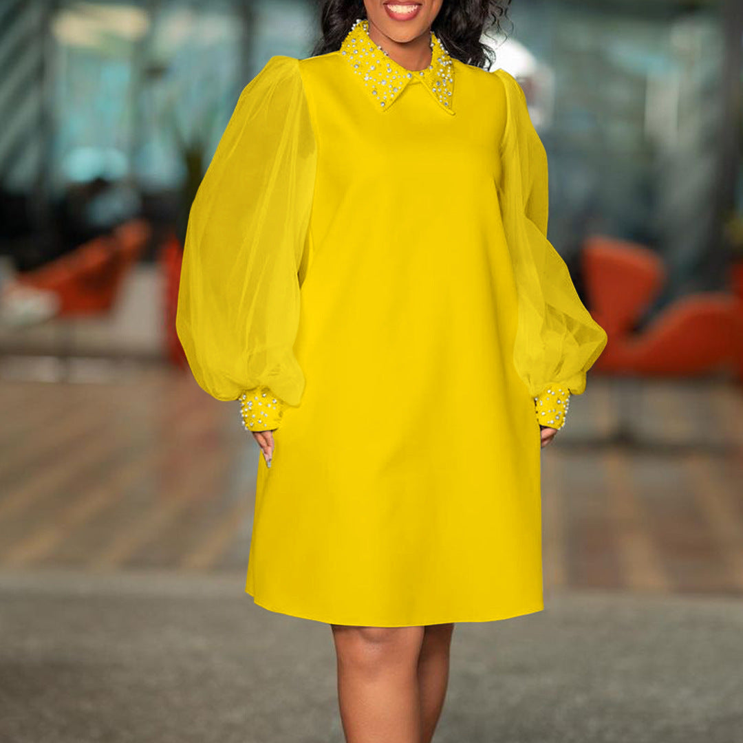 Beaded Elegant African Plus Size Dress