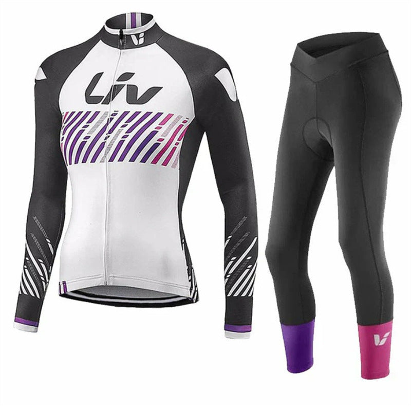 Autumn Long Sleeve Thin Mountain Bike Cycling Clothes Suit