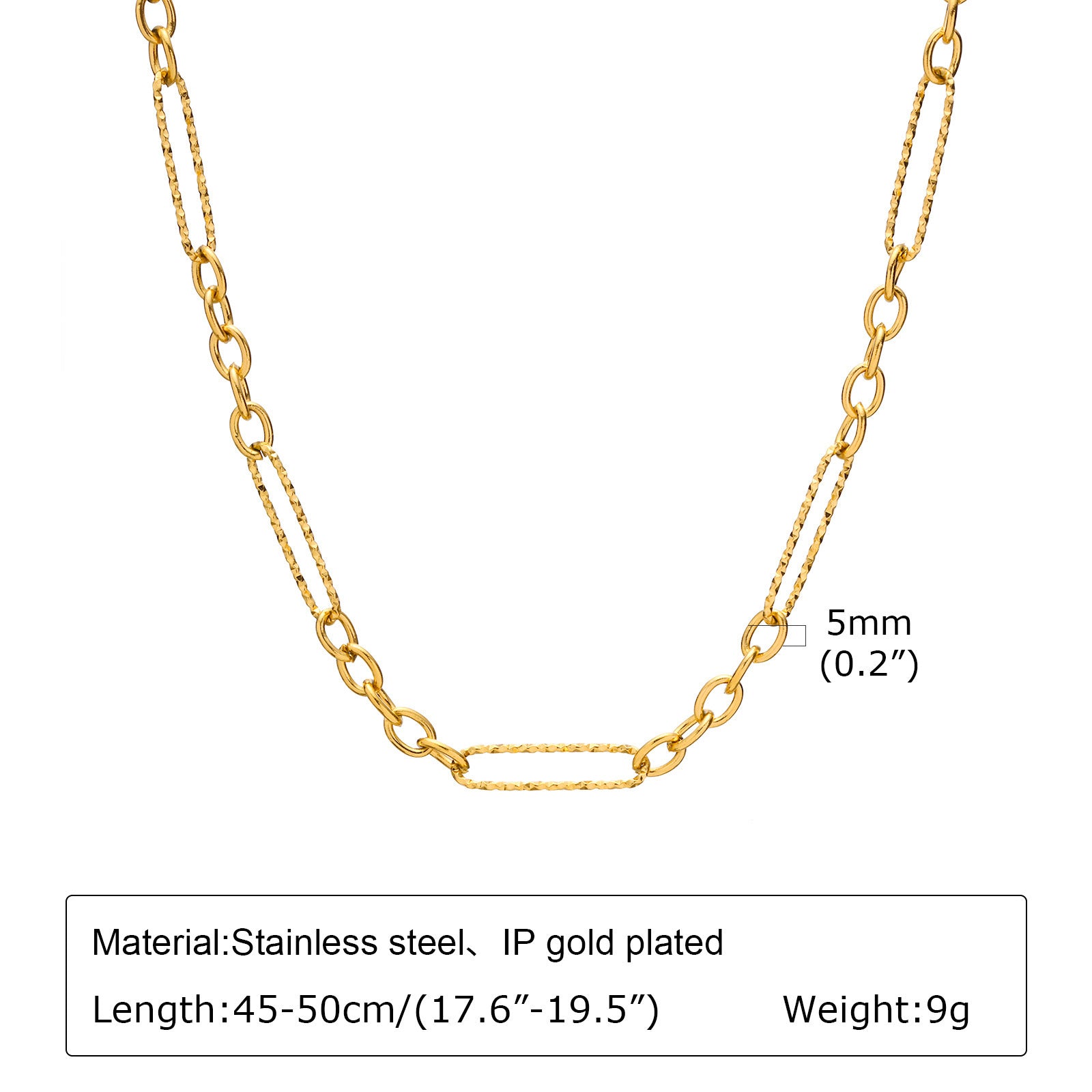 Snake Bones Chain Mesh Twist Necklace