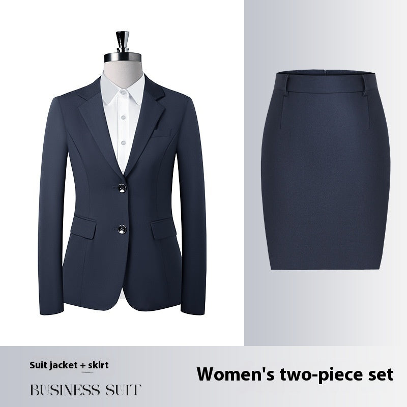 Men's And Women's Same Work Clothes Suit front view