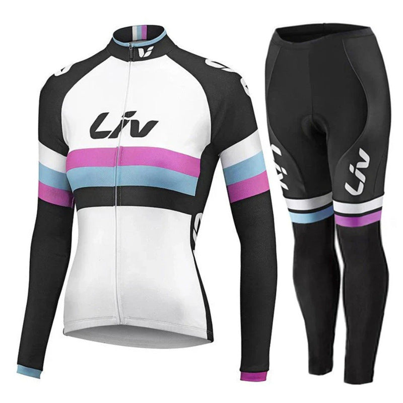 Autumn Long Sleeve Thin Mountain Bike Cycling Clothes Suit