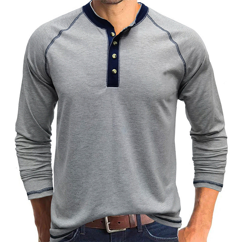European And American Men's Long-sleeved T-shirt Amazon Foreign Trade Outdoor Bottoming Shirt Speed