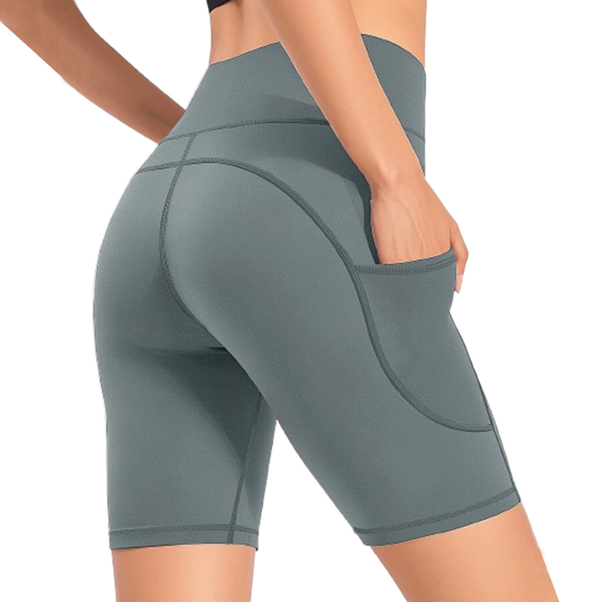 Seamless Yoga Shorts Set for Women - High-Waist & Breathable