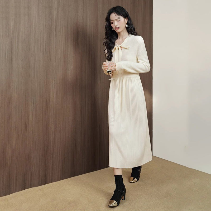 Autumn And Winter Long Sleeves Knitted Sweater Dress