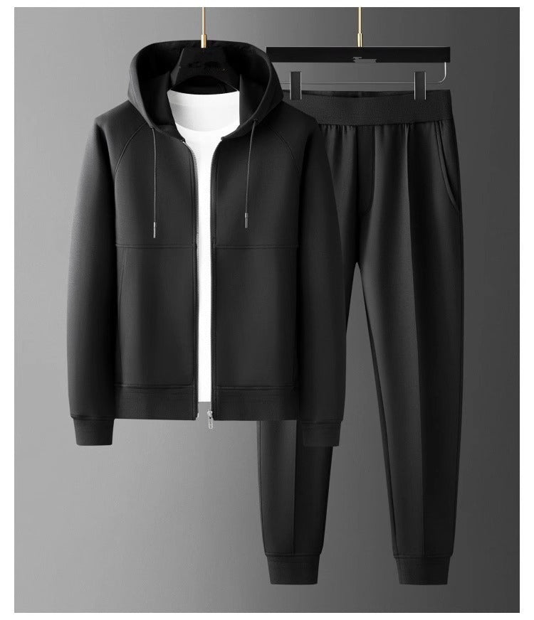 Modal Executive Coat High-end Men's Casual Sportswear collar detail